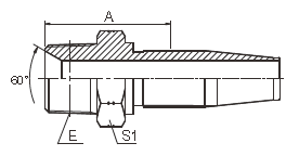 Embouts de durites hydrauliques réutilisables métriques du mâle SAE 15618 - fil Rod de douille du tuyau R5