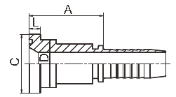Adaptateur hydraulique SAE J516 de bride des garnitures SAE de bride d'acier au carbone