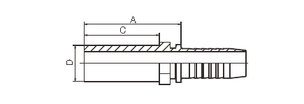 Forme égale droite de durites du vacarme 2353 de colonne hydraulique métrique d'embouts