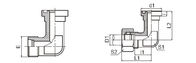 Chine H - L&#039;adaptateur de bride de la série SAE/type de morsure a fileté OIN 6162-2 de ferrures de coude société